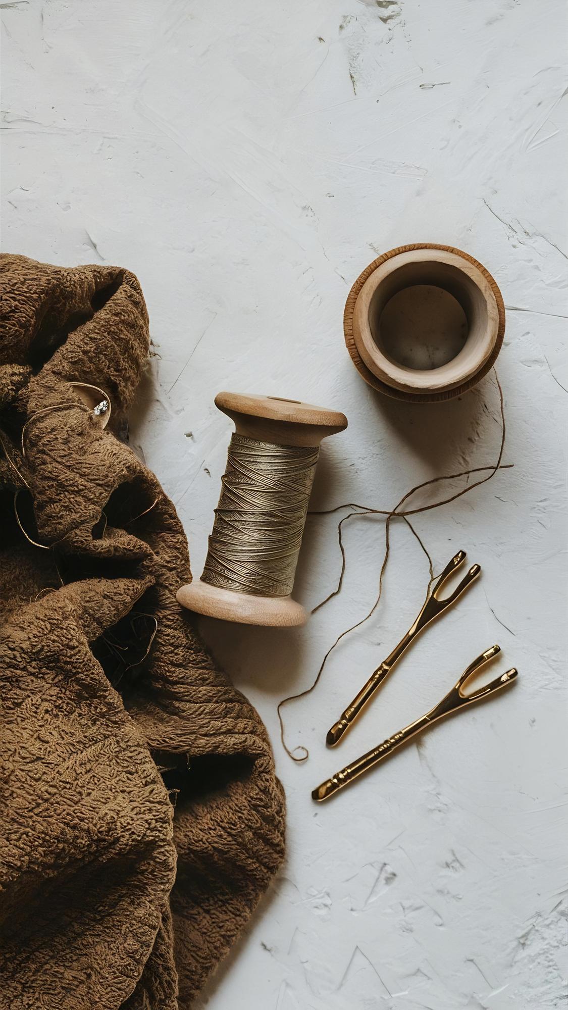 Set di fili in palette terrosa